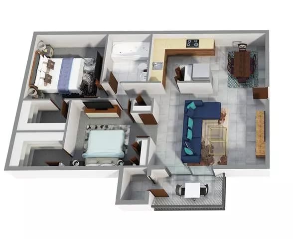 2x1A 245 floor plan