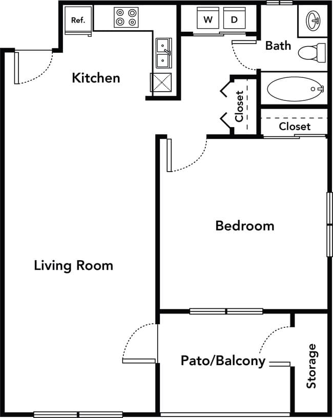 A - The Arena - 60 1084 floor plan