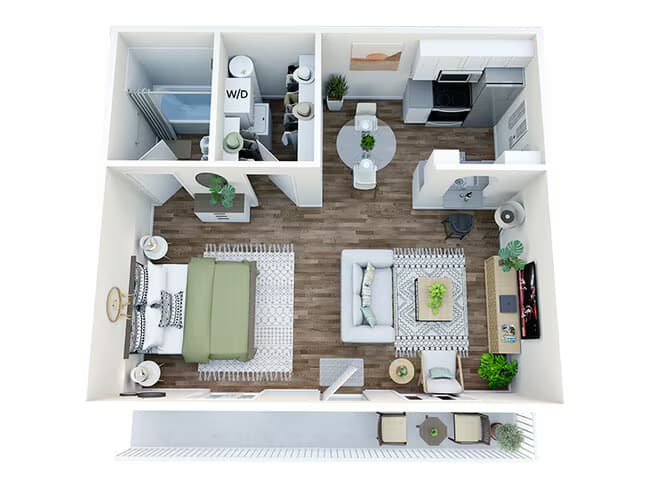 418 Studio - Renovation 1036 floor plan