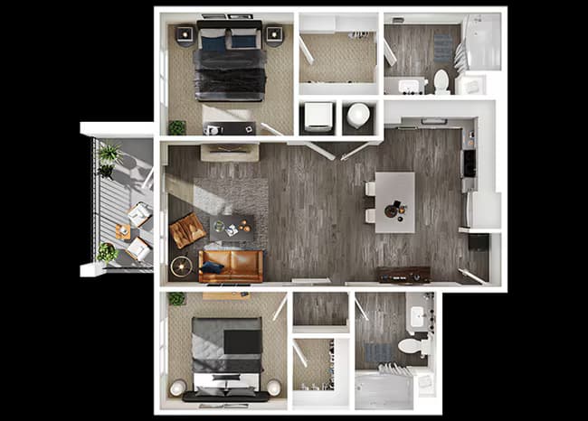 Unit 1076 1076 floor plan