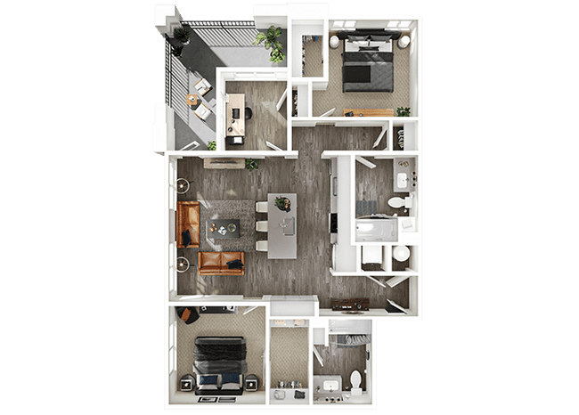 Unit 1070 1070 floor plan