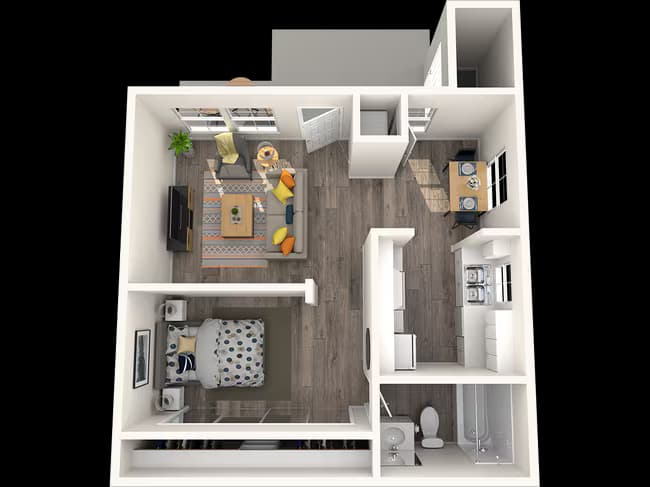 Saguaro - Junior One Bedroom 1020 floor plan