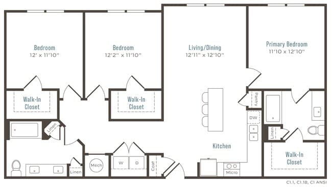 Unit 2067 2067 floor plan