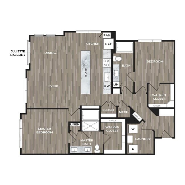 Unit 417 517 floor plan