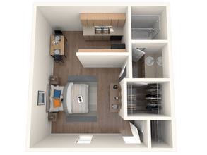 Studio 180 floor plan