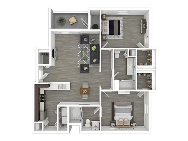 2x2-1099- Classic 259 floor plan