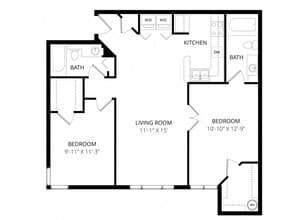 Serenity B3 2071 floor plan