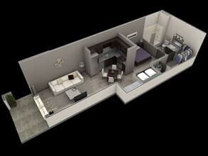 Studio Grand Coutyard 1028 floor plan