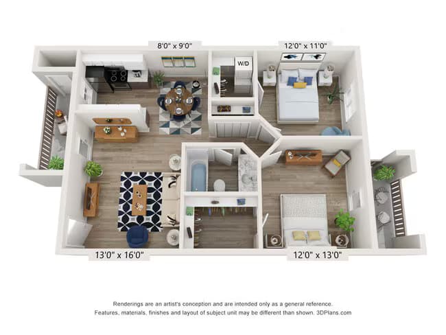 Unit 2085 2135 floor plan