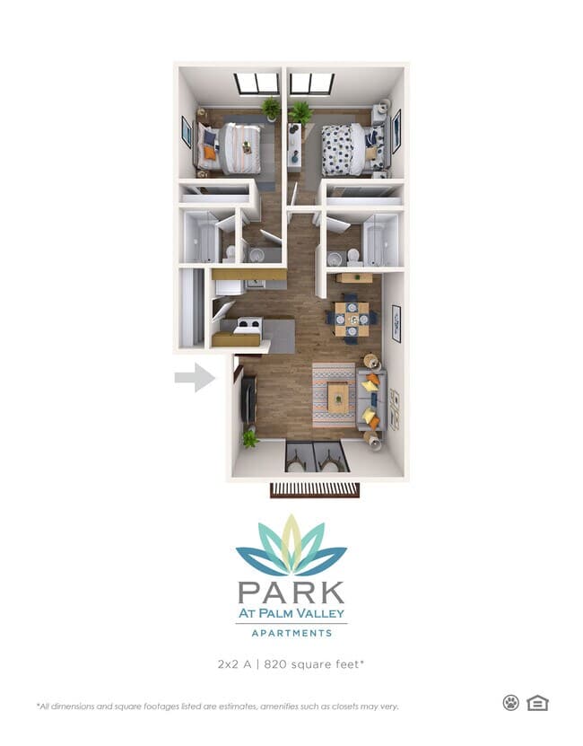 2x2 A 0274 floor plan