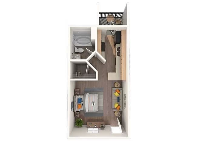 Jade - Studio 2008E floor plan