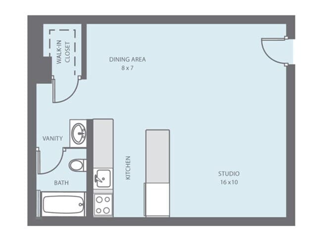 Studio 15-112 floor plan