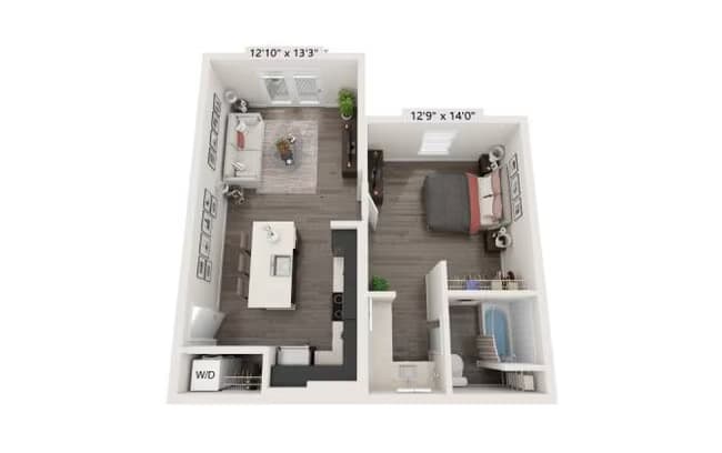 Unit C311 D205 floor plan