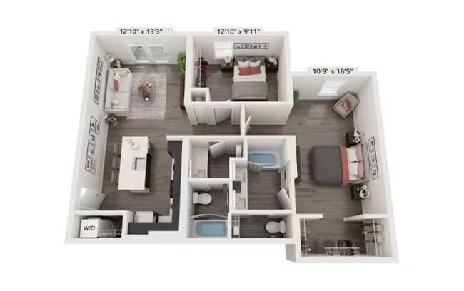 Unit B203 B203 floor plan