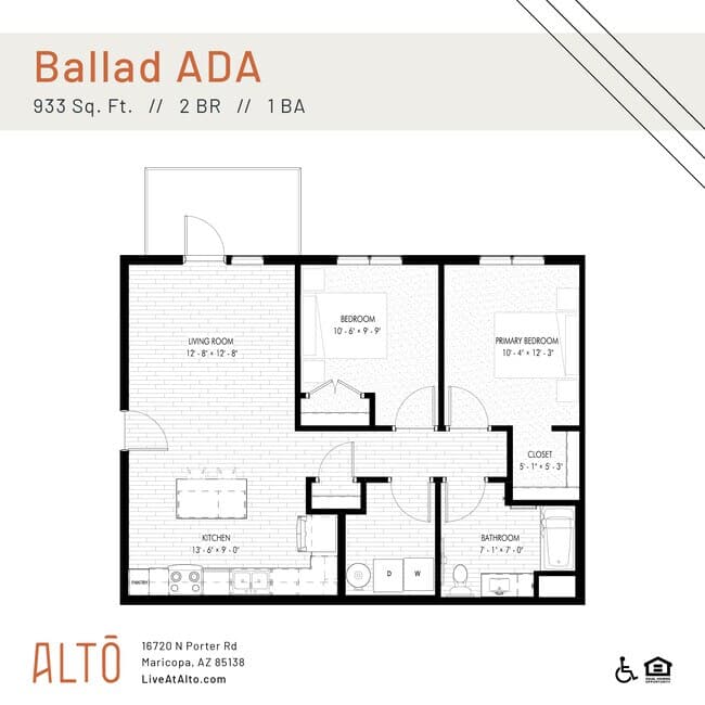 Unit F105 G105 floor plan