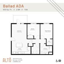 Ballad ADA H105 floor plan