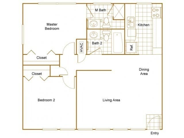 2x2 Gold 7019-70194 floor plan