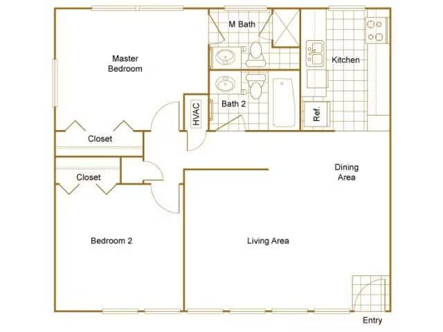 2x2 1915-19158 floor plan