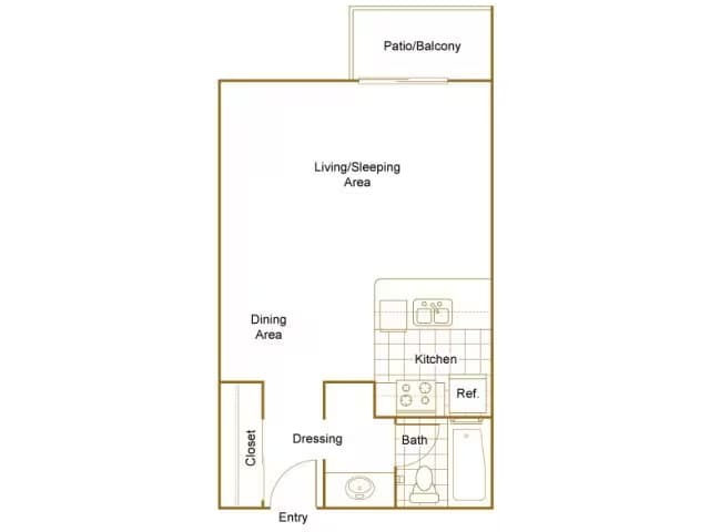 Studio Platinum 7001-128 floor plan