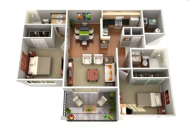Unit 3061 2108 floor plan