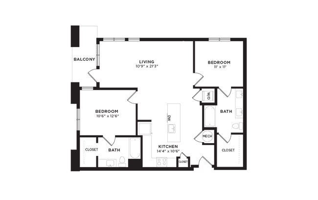 Unit 2-4165 2-4156 floor plan