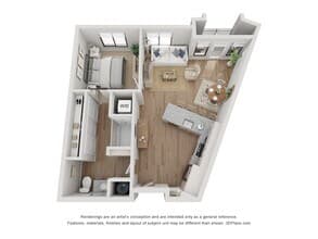 1x1 2098 floor plan