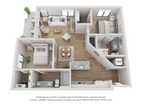 2x2 1067 floor plan