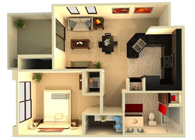 Unit S2063 S2082 floor plan