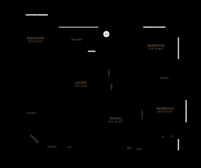 Unit 18102 18112 floor plan
