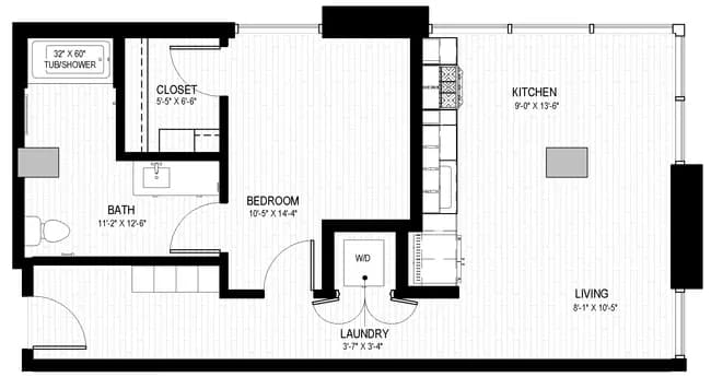 A1 0818 floor plan