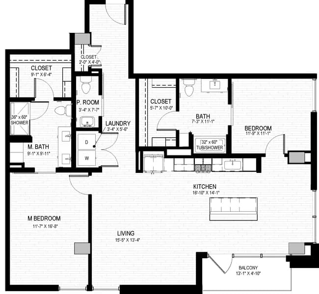Unit 2209 2209 floor plan