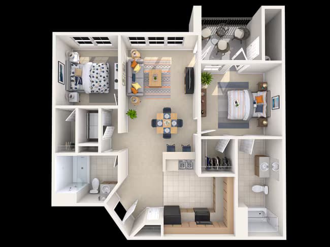 Unit 1933 1933 floor plan