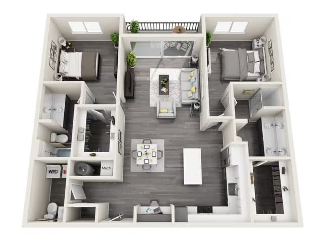 2C Building B-2222 floor plan