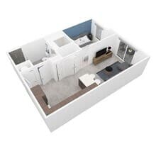 Studio N230 floor plan