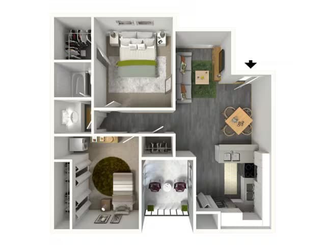 Unit Building B-B204 Building B-B204 floor plan