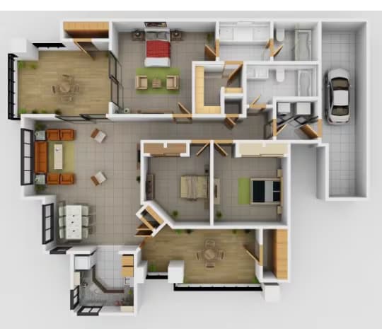 Chopin w Attached Garage 1090 floor plan