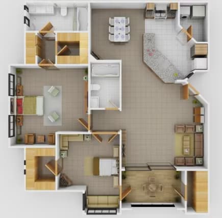 Mozart 2078 floor plan