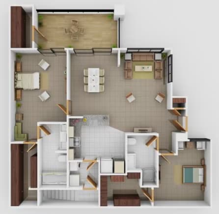 Schubert w Attached Garage 2103 floor plan