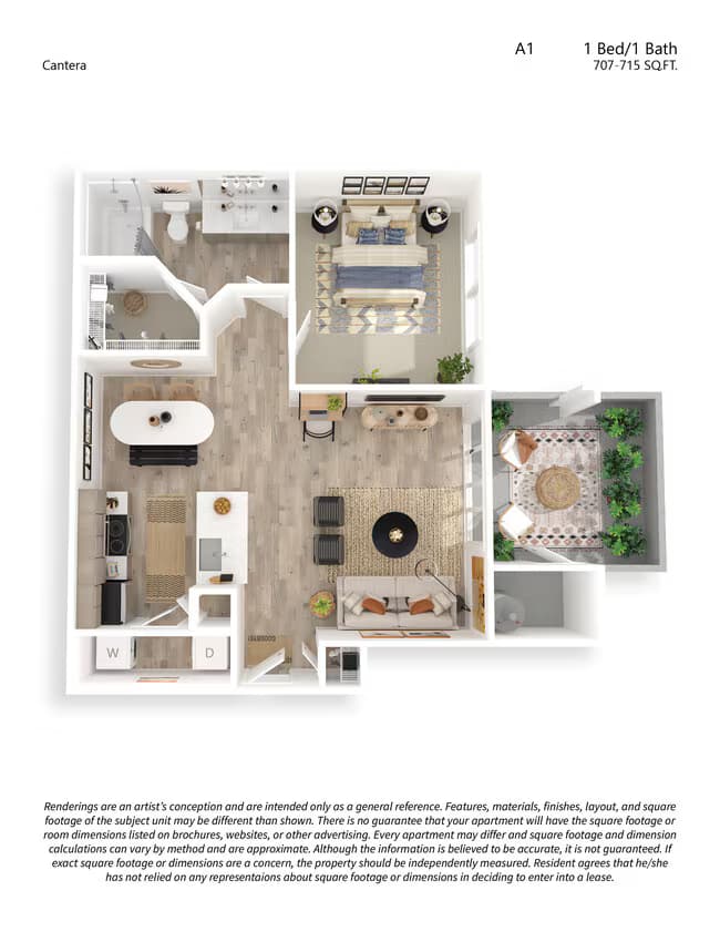 Unit 1043 3083 floor plan