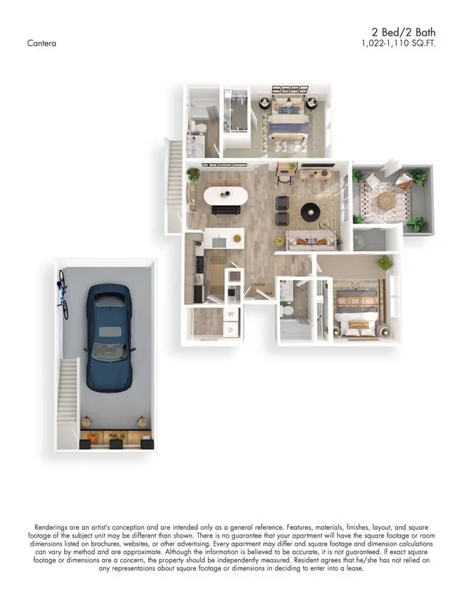 Unit 2066 1070 floor plan
