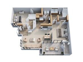 PALOMA - 1,150 SQUARE FEET 205 floor plan