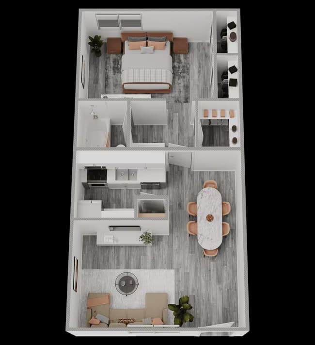 Unit A-214 A-116 floor plan