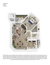 1x1 Classic 2122 floor plan