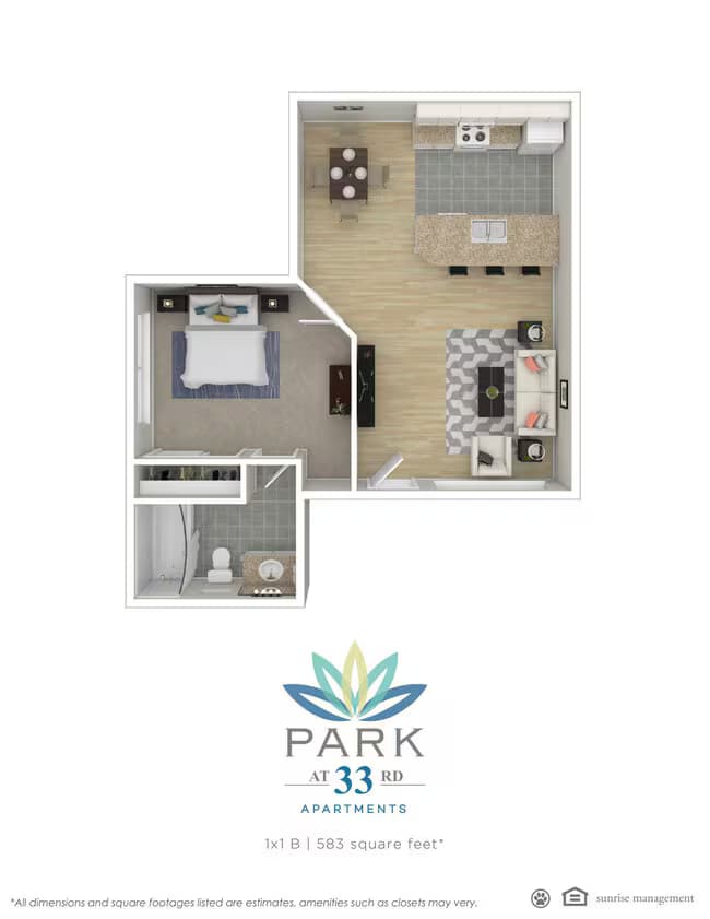 1x1 B 2016 floor plan