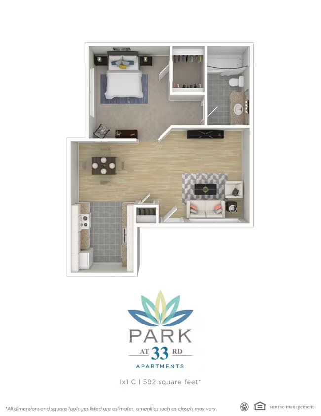 1x1 C 1034 floor plan