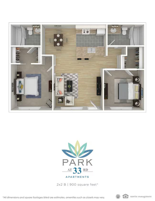 2x2 B 2040 floor plan