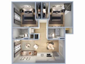 2x2 3406 floor plan