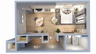 Studio 2209 floor plan