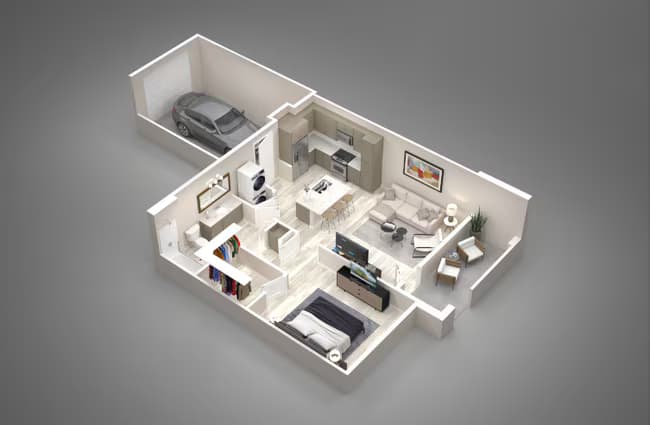 Unit 1039 1027 floor plan
