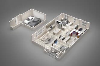 3 Bed/2 Bath 1116 floor plan